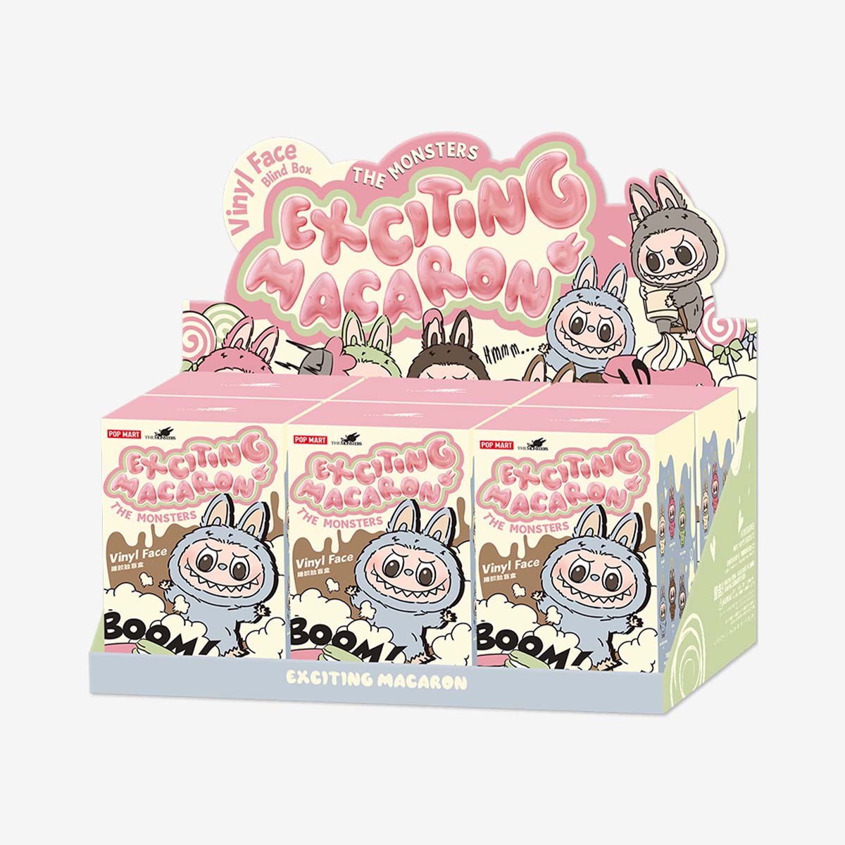 POP MART THE MONSTERS - LABUBU V1 Exciting Macaron Vinyl Face Blind Box