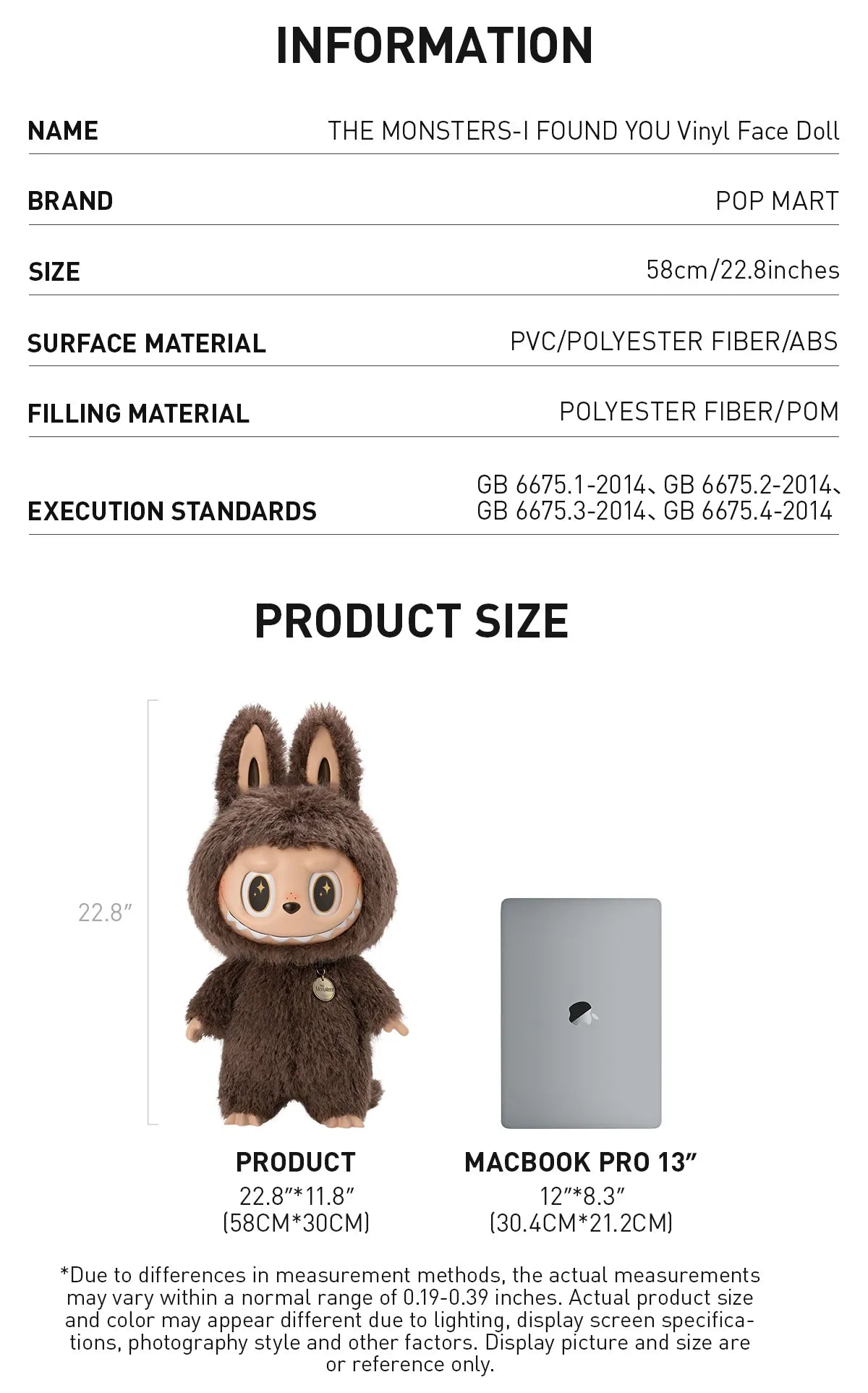 POP MART THE MONSTERS - LABUBU I FOUND YOU VINYL DOLL