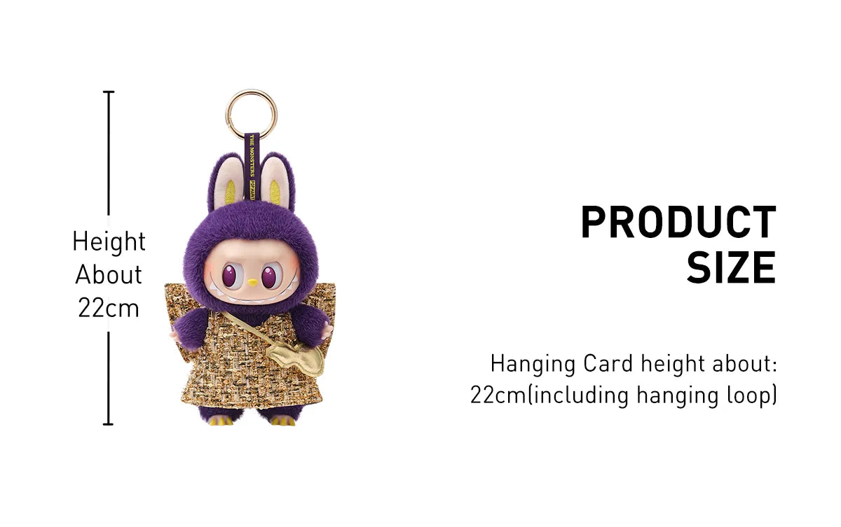 POP MART THE MONSTERS - LABUBU x PRONOUNCE - WINGS OF FORTUNE Vinyl Plush Hanging Card
