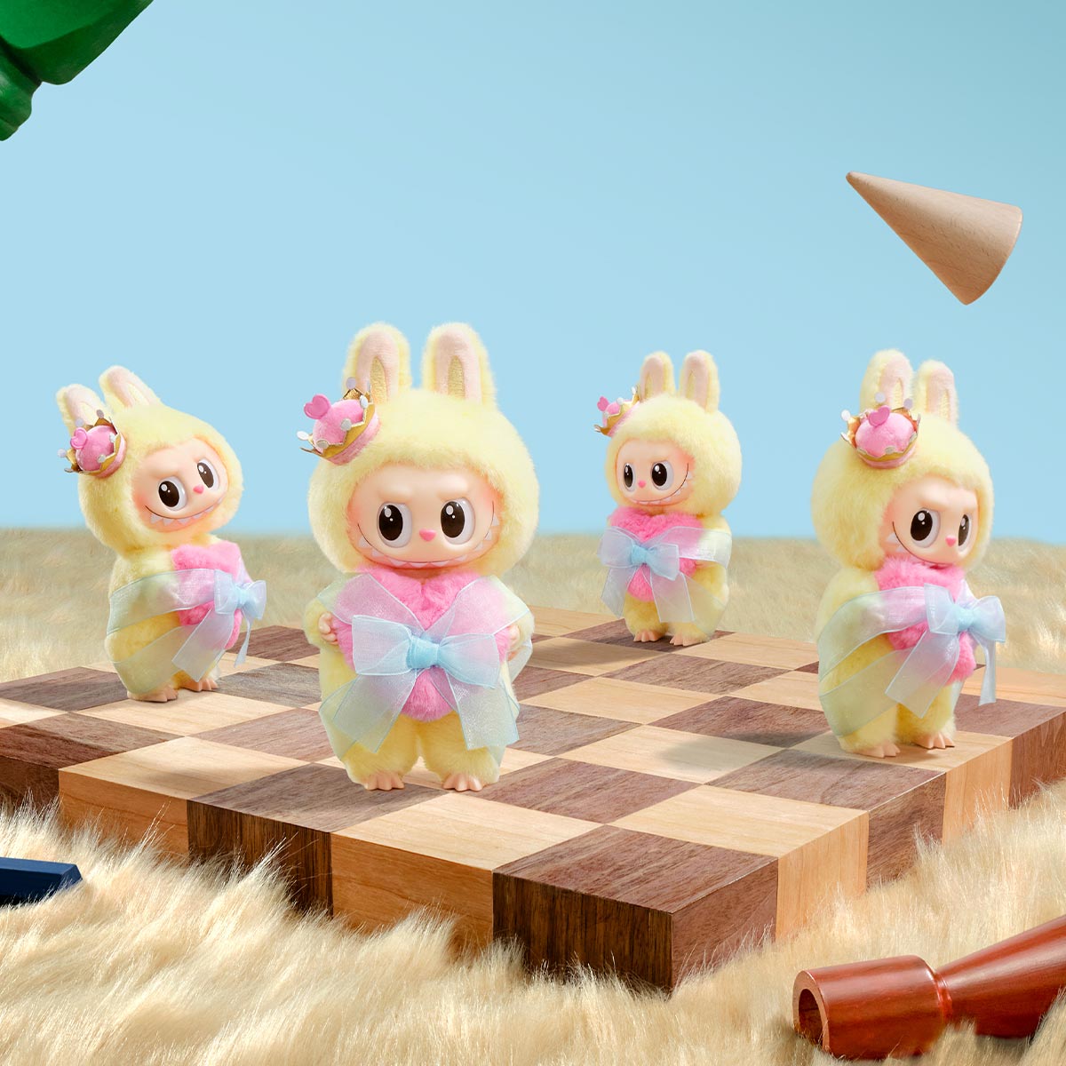 POP MART THE MONSTERS - LABUBU Let's Checkmate Series-Vinyl Plush Hanging Card