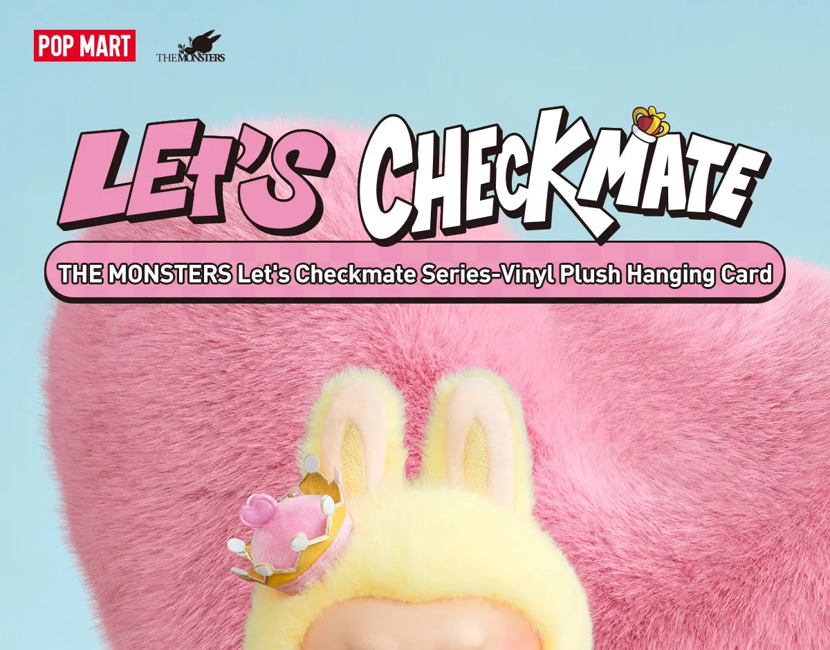 POP MART THE MONSTERS - LABUBU Let's Checkmate Series-Vinyl Plush Hanging Card