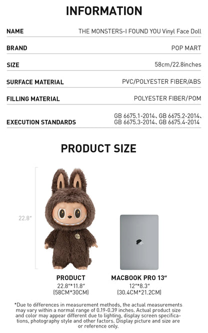 POP MART THE MONSTERS - LABUBU I FOUND YOU VINYL DOLL